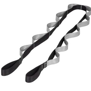 REVOLVE Black and Gray Multi Loop Stretching Strap